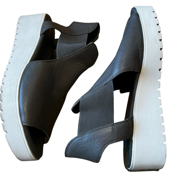 🌺 Django & Juliette Ozie Leather Open Toe Platform Sandals 41 - Picture 7 of 12